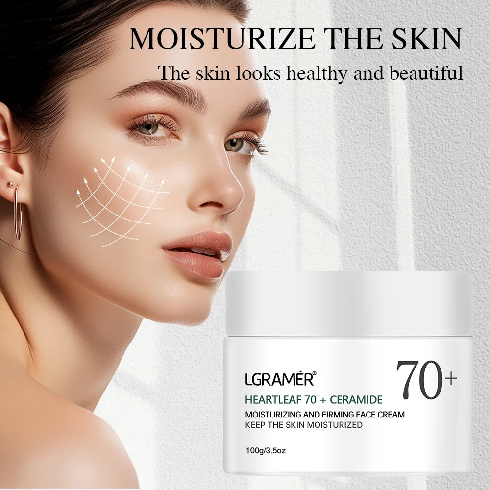 LGRAMER Cream Anti-aging and anti-wrinkle suitable for all skin types to use Deeply nourishes the skin