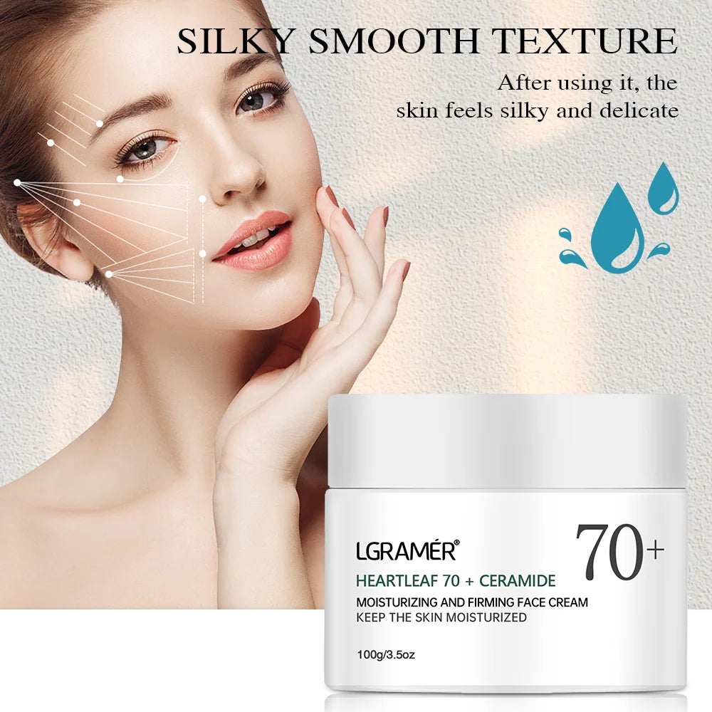 LGRAMER Cream Anti-aging and anti-wrinkle suitable for all skin types to use Deeply nourishes the skin