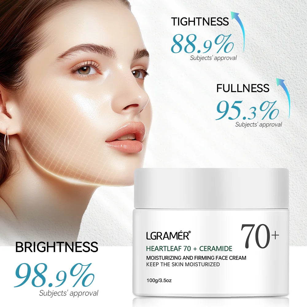 LGRAMER Cream Anti-aging and anti-wrinkle suitable for all skin types to use Deeply nourishes the skin